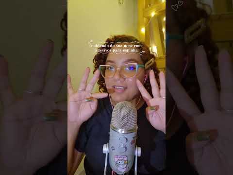 cuidando da sua acne 💓 #asmr #relax #acne #asmr #asmrskincare #skincare #skincareroutine