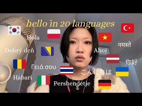 ASMR saying hello in 20 languages