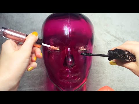 ASMR Makeup on Glass Mannequin (Whispered)