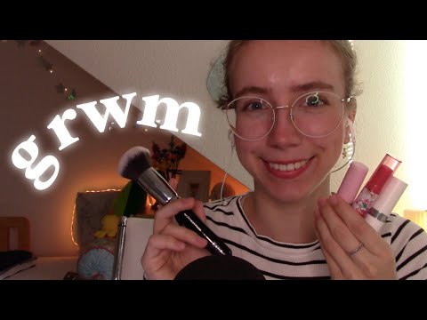 ASMR: My Super Simple everyday Make-Up Routine 💄☀️ (whispered GRWM, make-up triggers)