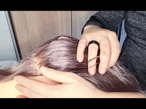 ASMR Head Massage & Lice Check 💤 Scalp Inspection for Deep Relaxation