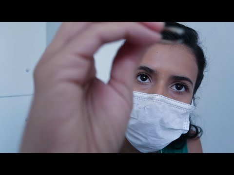 [ASMR Roleplay] - FAZENDO SUA SOBRANCELHA #mouthsounds #slow tapping