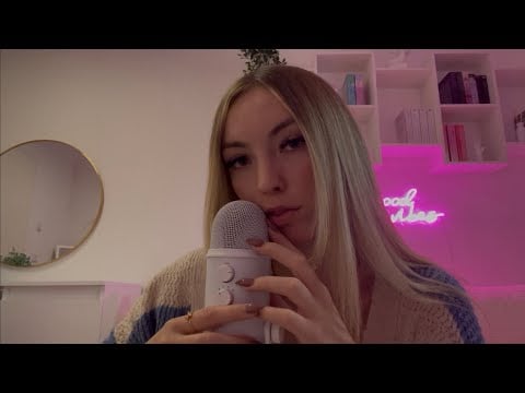 ASMR | life update👆🏼 (really close-up clicky whispering) german/deutsch