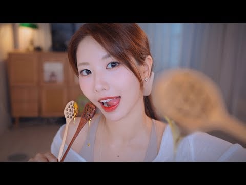 ASMR 최강팅글! 허니스푼 asmr🍯💋 | Honey spoon sounds
