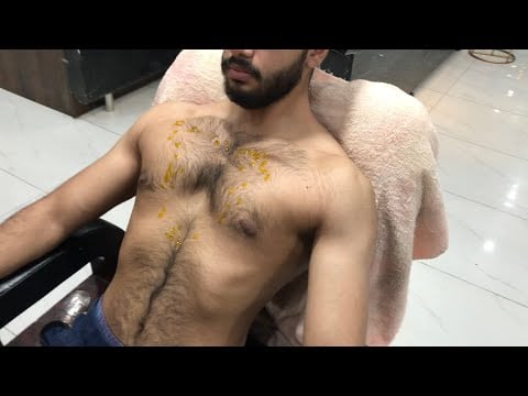 Chest Massage & Chest Cracking | ASMR Deep Tissue Massage 💈| LAHORI BARBER |