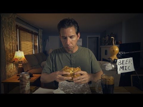 ASMR Beer & Food #57 - Even More Coco Jesus + Nick's Roast Beef & Onion Rings + Solitaire