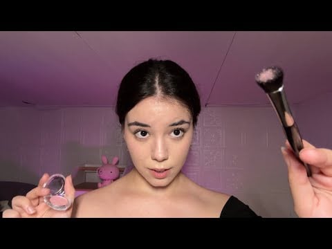Korean ASMR (with subtitles) | Doing your Make Up for a Blind-Date💗 Make Up Roleplay | 한국어 ASMR