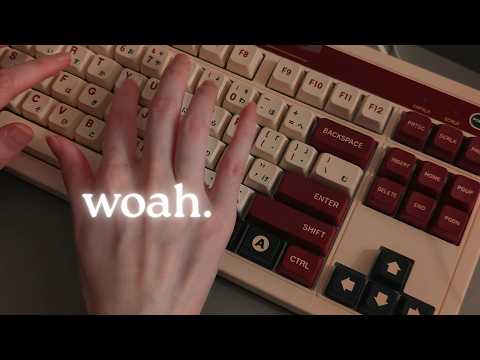 [cozy asmr] CLICKIEST mechanical keyboard typing sounds⌨️8BitDo Retro Fami, Kailh Box White Switches