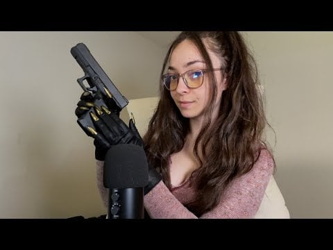 ASMR Fake Nails Tapping On Glock 17