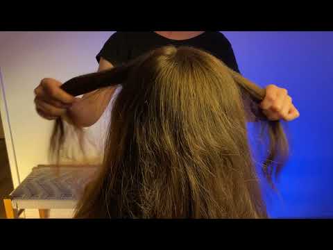 ASMR Sleep Recovery, Hair Play on Real Person, Head and Scalp TINGLES (No Talking)