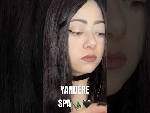 🎅🏻🖤 EL MEJOR SPA NAVIDEÑO | YANDERE TE ATIENDE 🎄🫶🏻🖤 #asmrvideo #asmr #asmrsounds