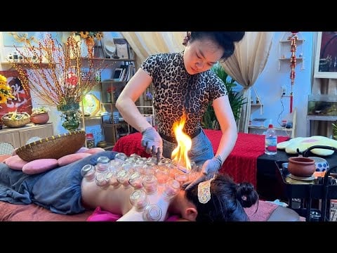 ASMR 🇻🇳 Her First Vietnamese Cupping & Massage Experience | Relaxation for Better Sleep