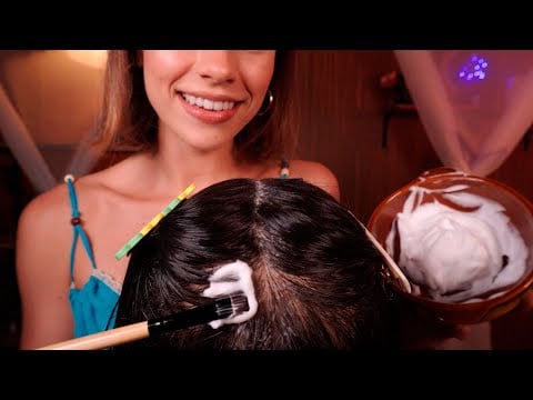 ASMR Arrepios: Massagem na Cabeça + Tratamentos de Couro Cabeludo 🧴✨