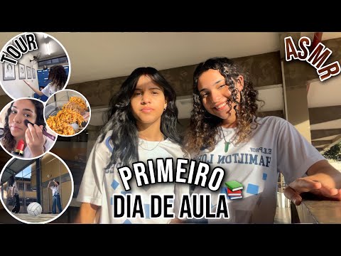 ASMR VLOG | PRIMEIRO DIA DE AULA + arrume-se comigo 📚