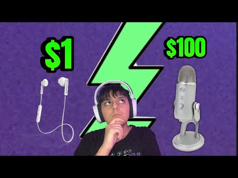 Asmr $1 microphone vs $100 microphone