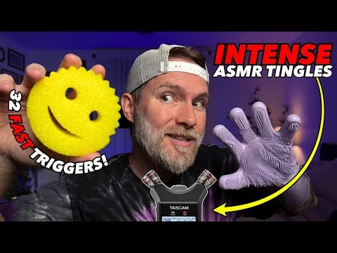 ASMR Fast and Aggressive TASCAM Triggers for Sleep 💤 