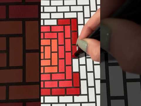 Satisfying Patterns ASMR coloring ♥️ #asmrsounds #coloringpages #oddlysatisfyingvideos