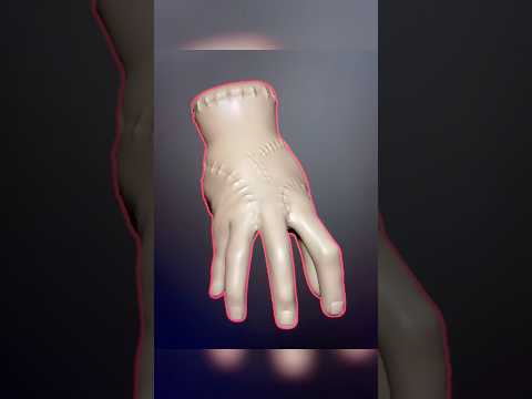 💀 Digital Sculpting Wednesday’s Hand "Thing" | Nomad Sculpt Short ✨