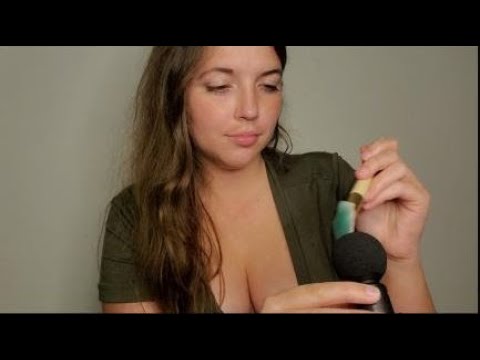 Mic Brushing Lens Covering Stomach growls asmr