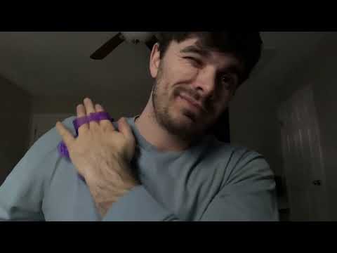 ASMR Massaging My Own Back