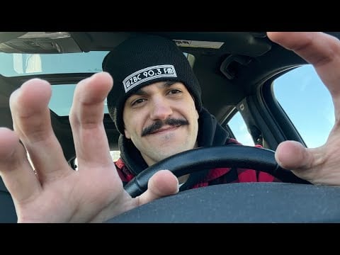 Lofi Fast & Aggressive ASMR in the Car (camera tapping, positive affirmations, personal attention)