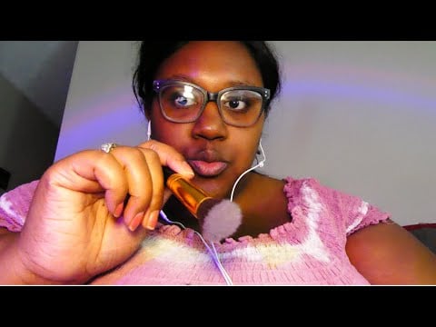 ASMR Camera brushing and lens tapping