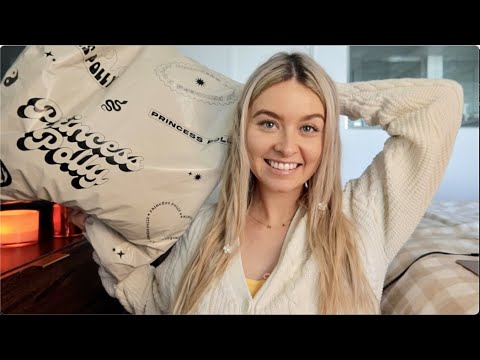 ASMR Princess Polly Clothing Haul & Chit-Chat Ramble 🤍🤎