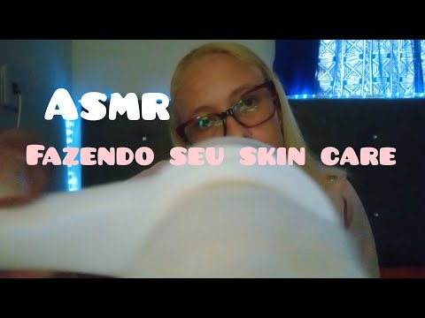 ASMR: FAZENDO SEU SKIN CARE RELAXANTE (DURMA AQUI) #asmrvideo  #skincare