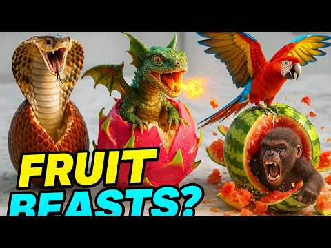 Cutting Open Fruits Reveals Wild Creatures Inside!