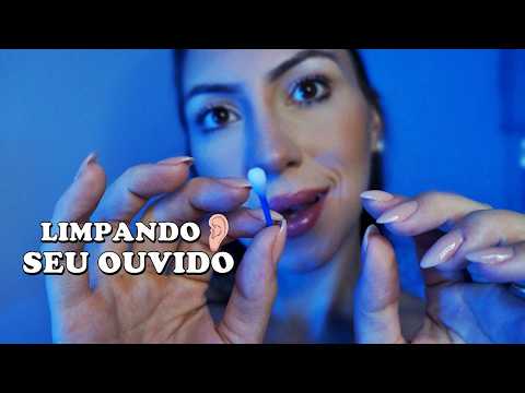 ASMR Vou fazer sua Limpeza de Ouvido (sons arrepiantes dentro do seu ouvido)