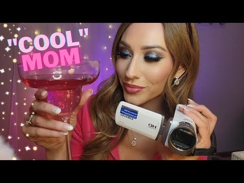 ASMR Mean Girls' "Cool Mom" Does Your Makeup 💁‍♀️🫧💄 (gum chewing, whispered, tapping)