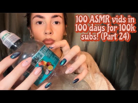 ASMR- Vote on your favourite object for tapping!! Fast and slow/nails and skin💅
