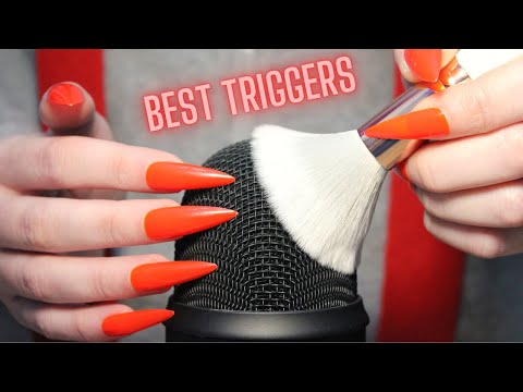 Asmr Sleep Triggers - Brain Melting Mic Scratching ,Tapping,Brushing & Massage -No Talking for Sleep