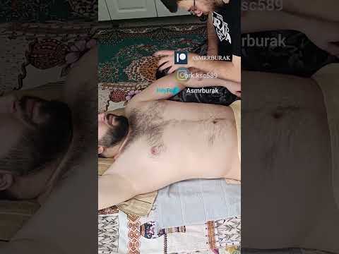 The most relaxing techniques for the chest, arms, and abdomen. #satisfying #relaxing #asmr #shorts