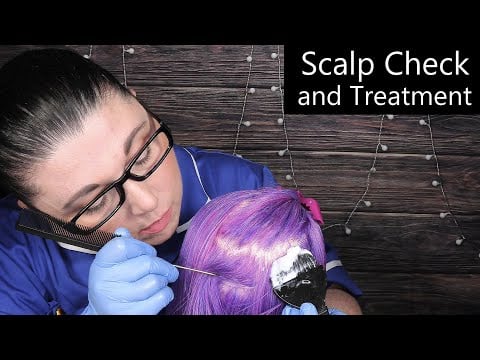 ASMR Scalp Check and Treatment (Scalp Massage, Dry Scalp Treatment, Whispering) Medical Roleplay