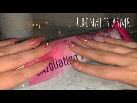 ASMR - Crinkle Sounds (whispered)