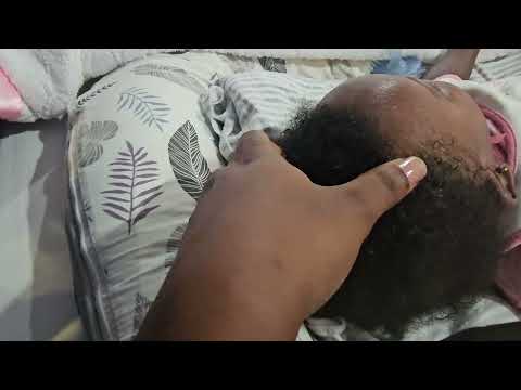 Asmr Baby Hair Brushing, Combing Head Massage | Whispering Positive Affirmations
