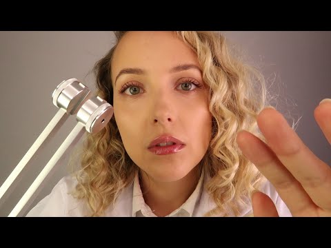 ASMR | Ear Check with Relaxing Tuning Fork Hearing Test