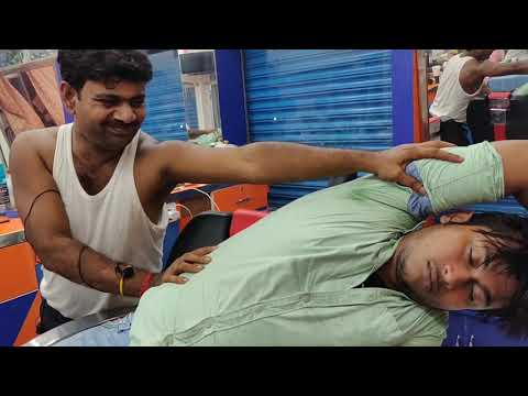 Powerful neck cracking and spine crack | indian head and body massage ASMR