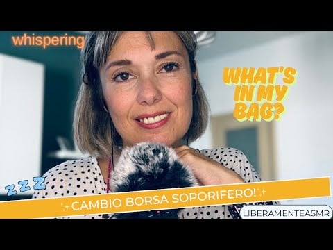 ASMR ITA Whispering Show and Tell ✨Cambio borsa soporifero!✨#whatsinmybag 