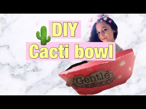 DIY cactus planter(part1)🌵