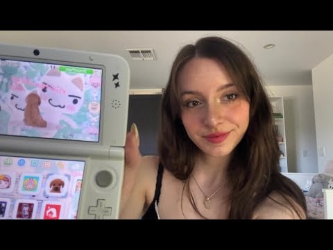 ASMR in French ✧.* Play Nintendogs w Me (3DS)