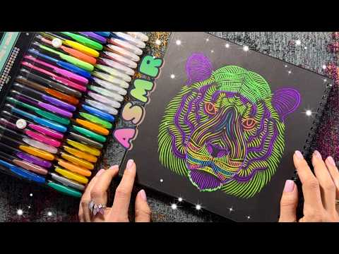 💜 АСМР - Расслабляющая раскраска и близкий шепот - ASMR