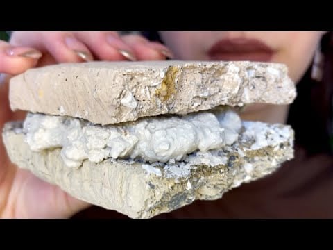 БАТОН С КРЕМОМ🥖Глиномеловые изделия | Clay cookies with chalk cream | ASMR