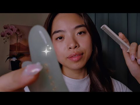 ASMR Soothing You To Sleep 🍃 Scalp Scratching, Gua Sha, Face & Hair Brushing (No Talking)