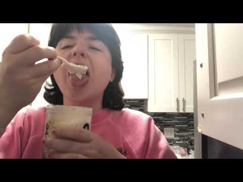 ASMR mukbang *ice scraping, chewing sounds, white noise*