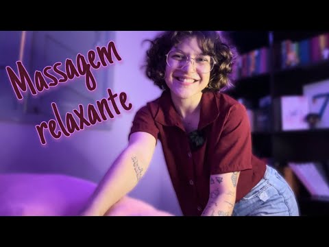 ASMR MASSAGEM NAS COSTAS PARA DORMIR BEM 🤤