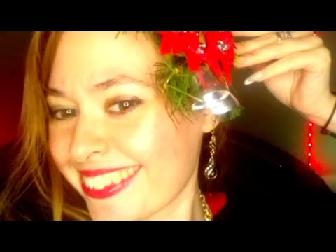Asmr Christmas makeover!!!🎄🎊Whispering,make up,Christmas ornaments and more!!!