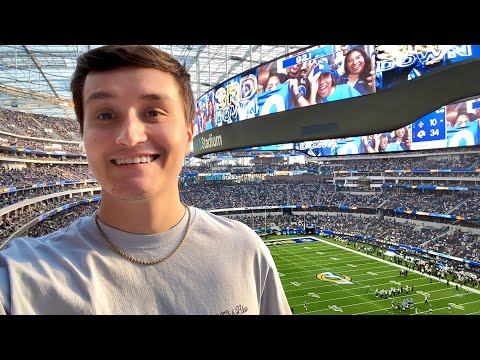 ASMR at NFL Football Game 🏈 (asmr in public) LA Rams Stadium