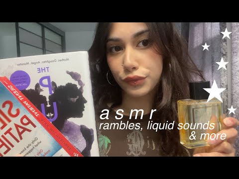 ASMR / book tapping, liquid sounds & rambles for your relaxation